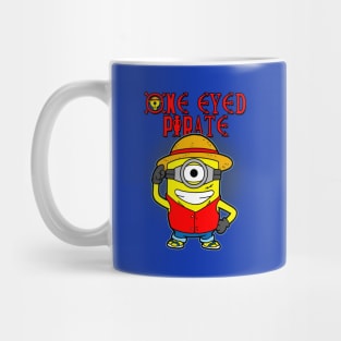 Funny Cute One Eyed Pirate Cartoon Parody For Anime Manga Lovers Mug